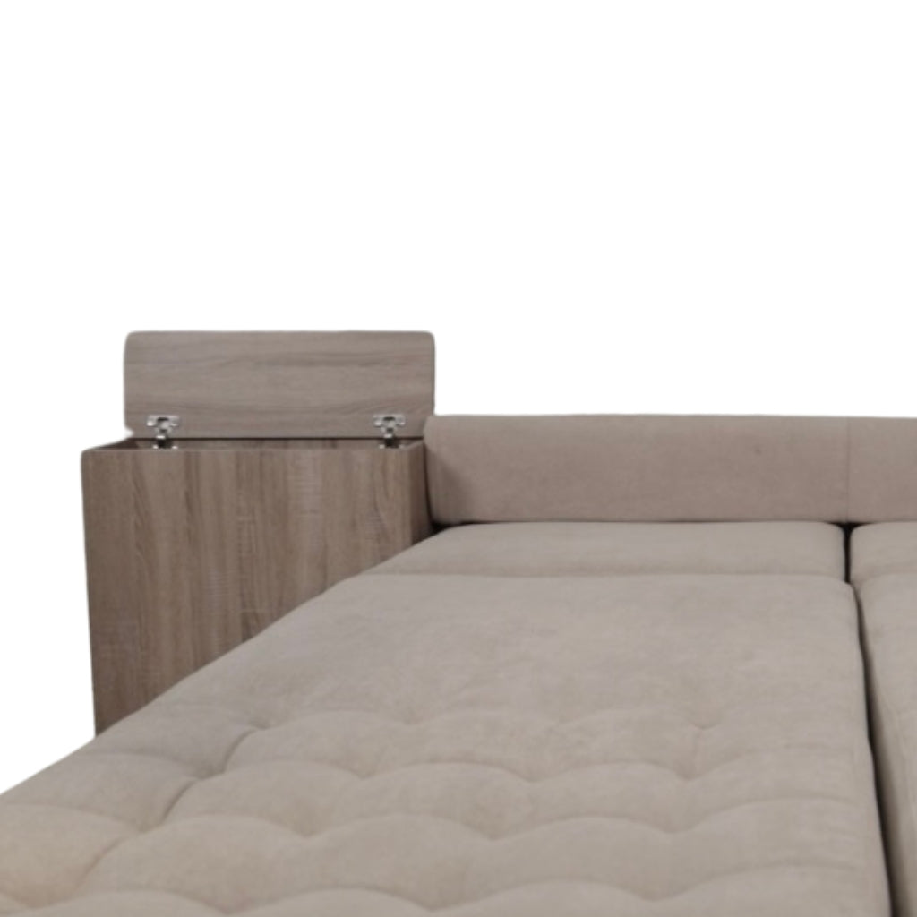 Canapé Karma 2 Places Extensible Convertible en Lit avec Rangement