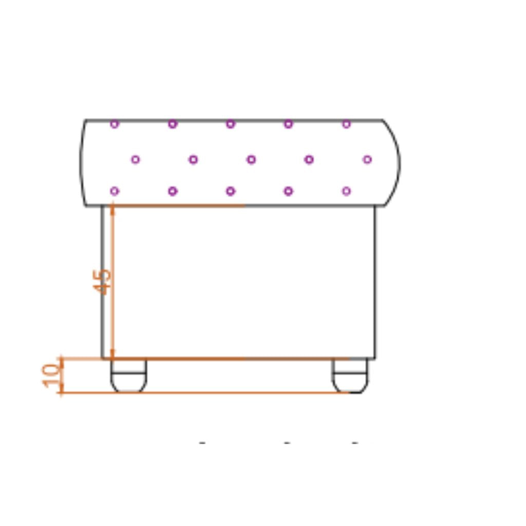 Canapé Chesterfield 3 places – Marron