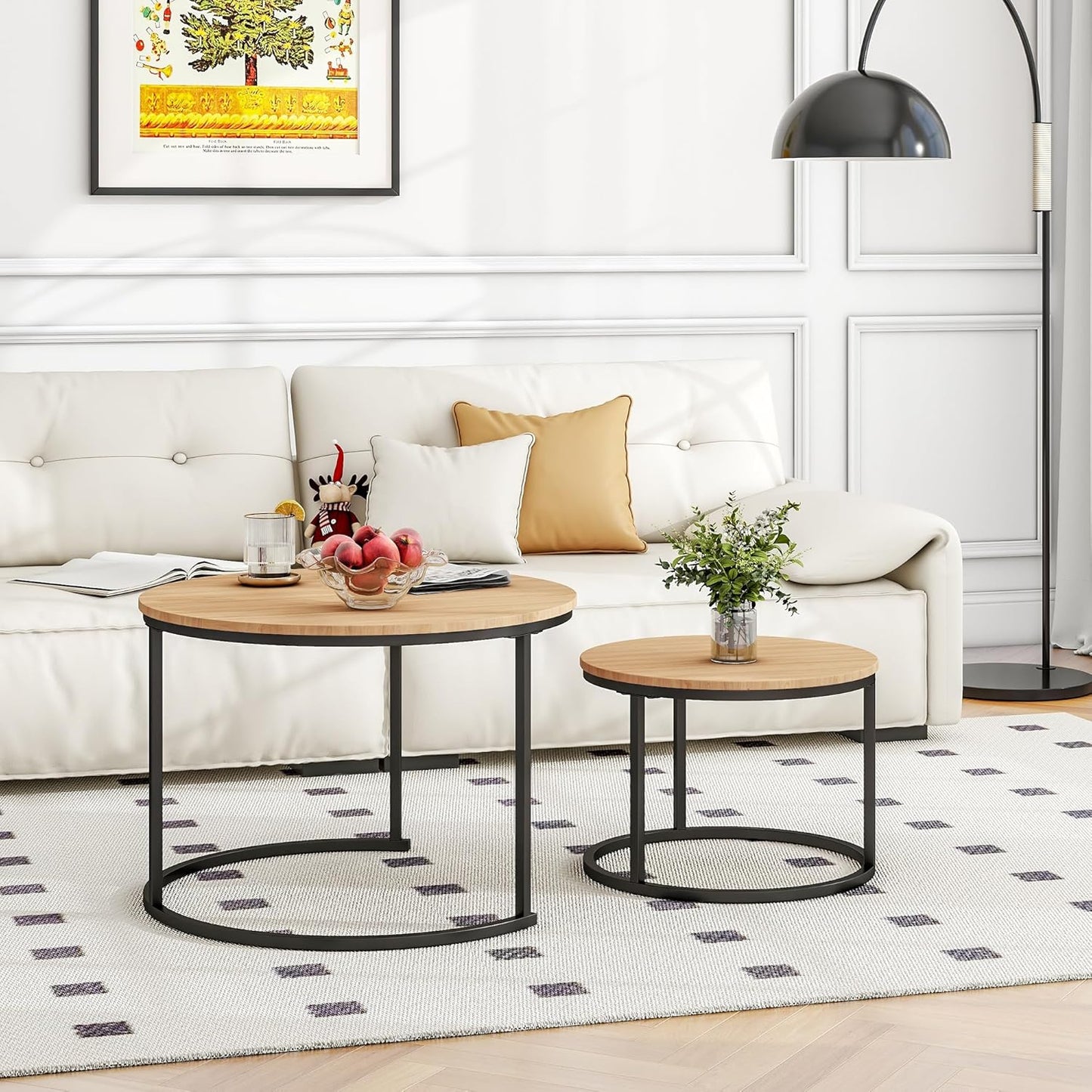 Lot de 2 tables basses Céline