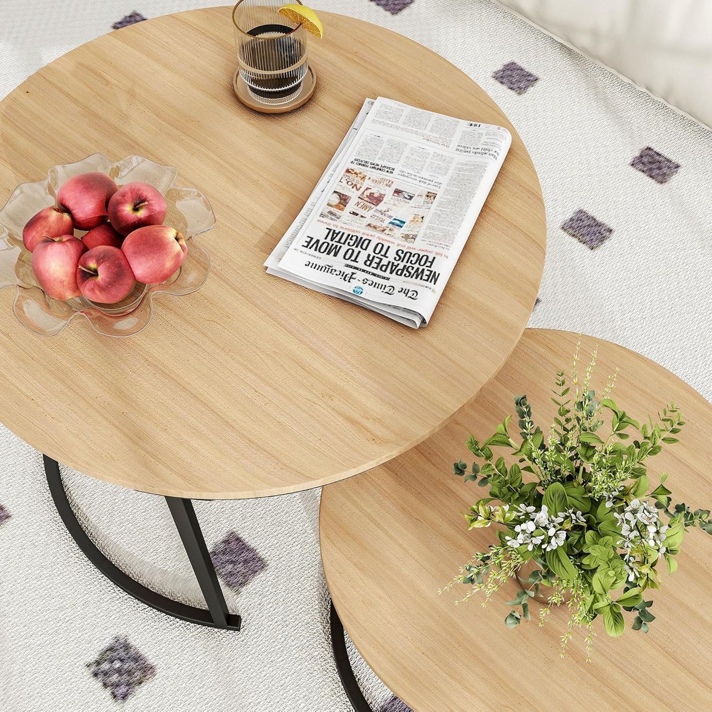 Lot de 2 tables basses Céline