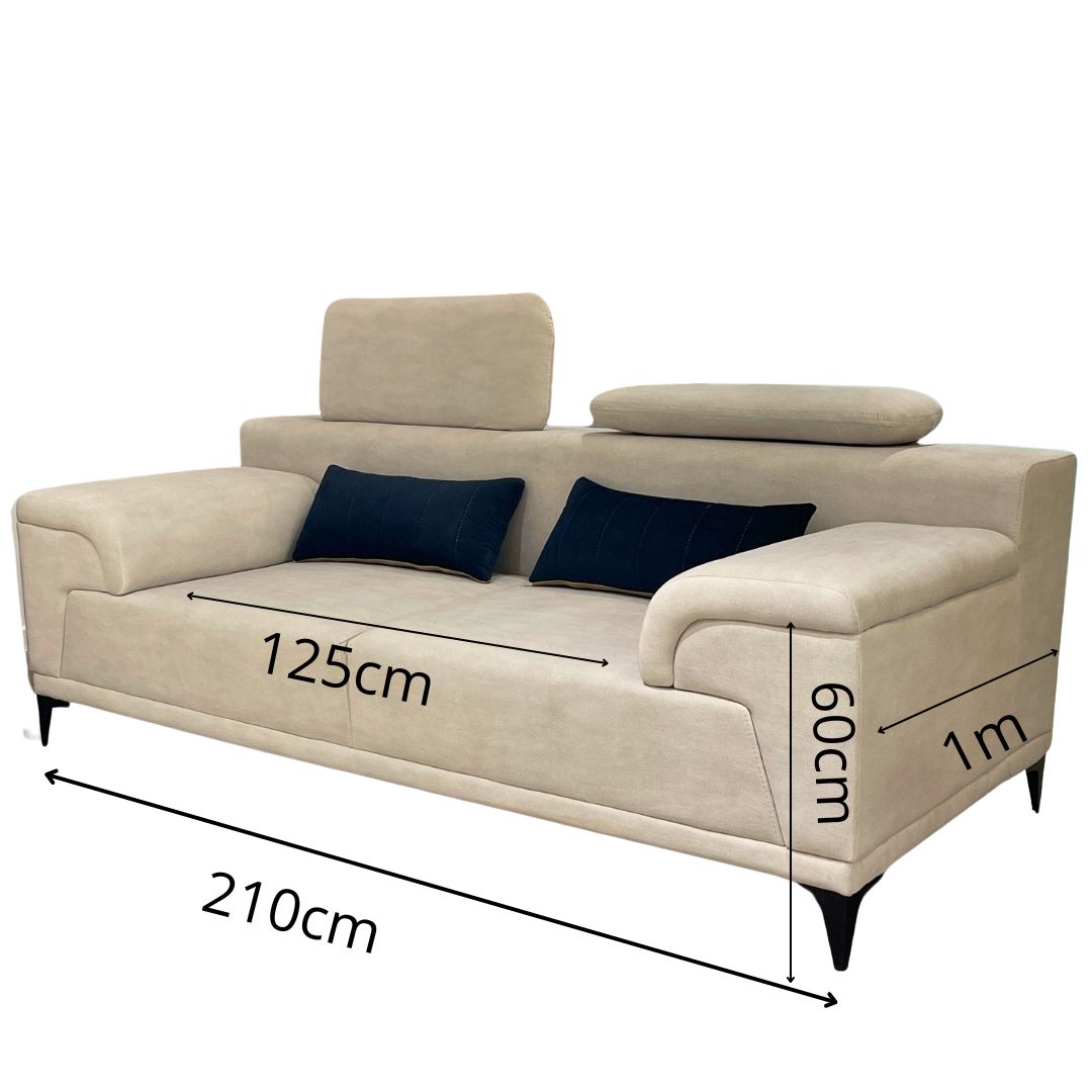 Canapé Relax 2p avec Repose-Tête – Élégance et Détente Infinie