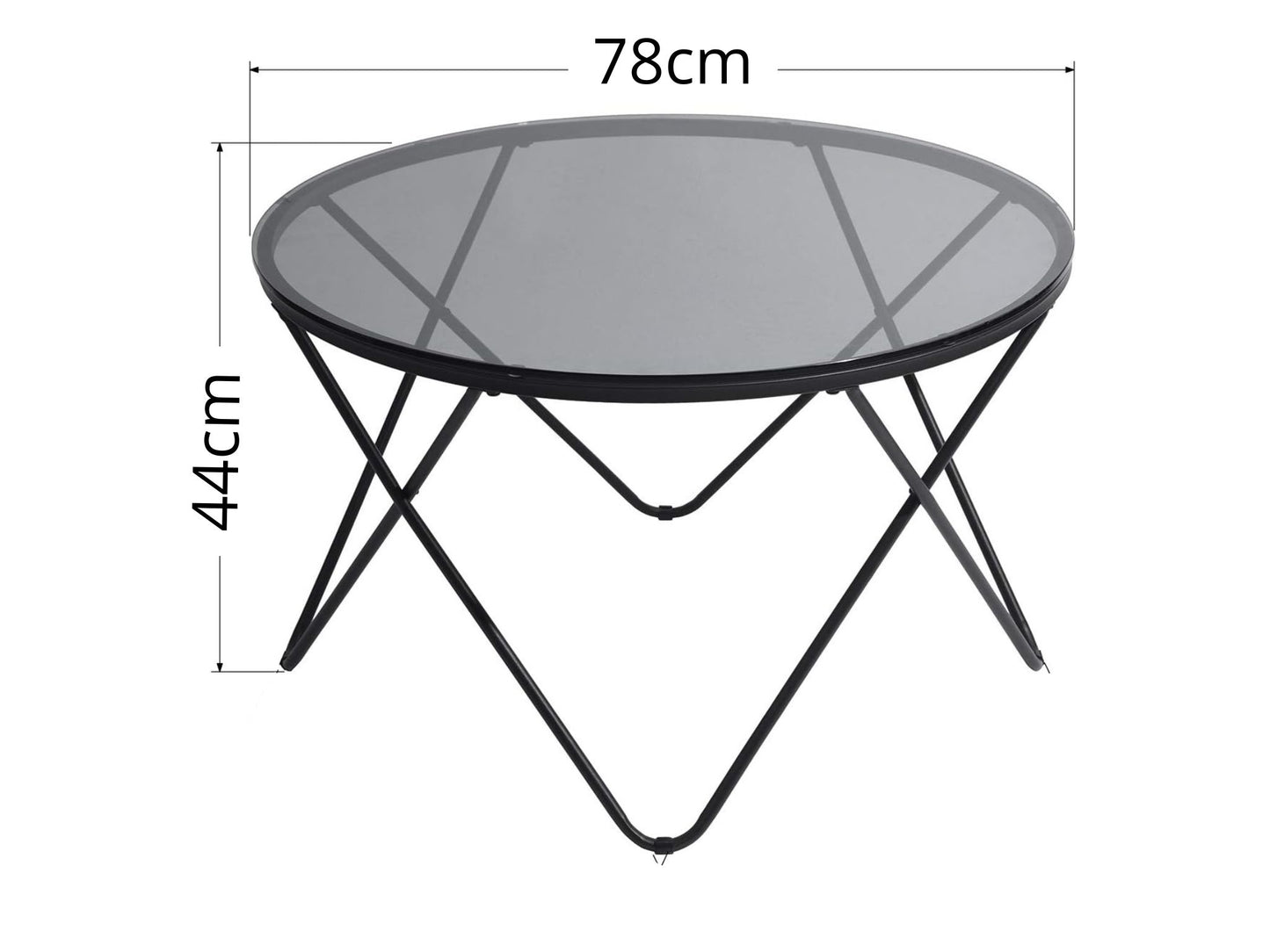 Lot de 2 Tables Basses Glass