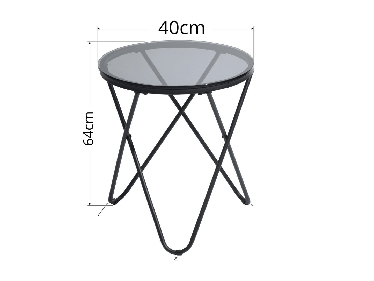 Lot de 2 Tables Basses Glass