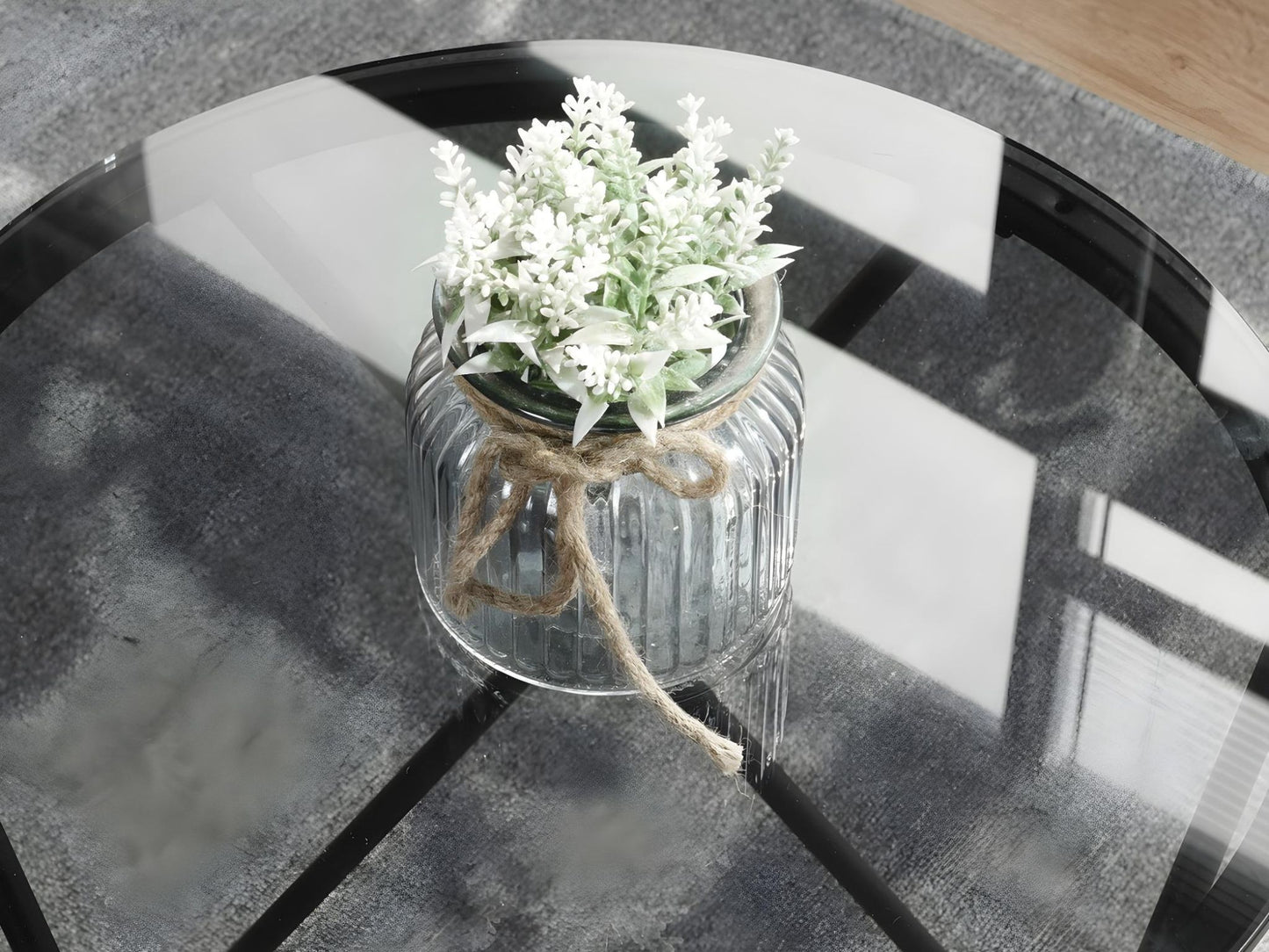 Lot de 2 Tables Basses Glass