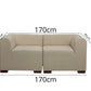 Canapé Curved Modulable Convertible en Lit