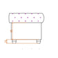 Fauteuil Chesterfield 1 Place - Marron