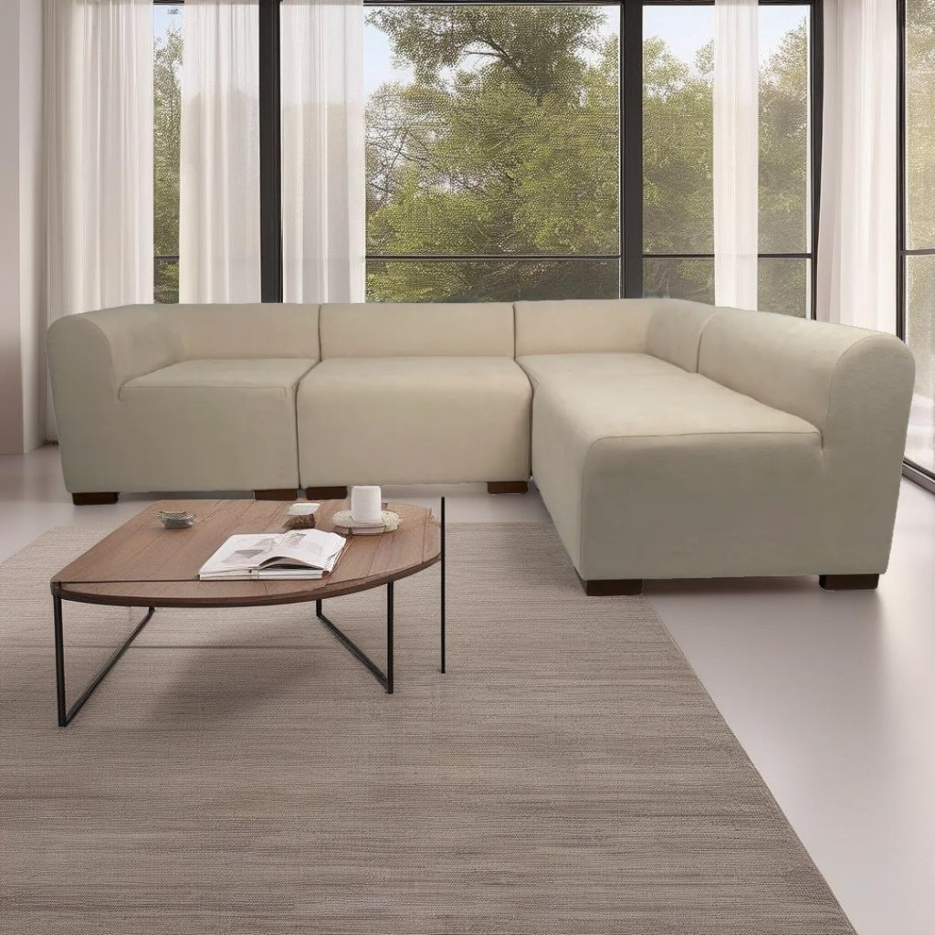 Canapé Curved Modulable Convertible en Lit