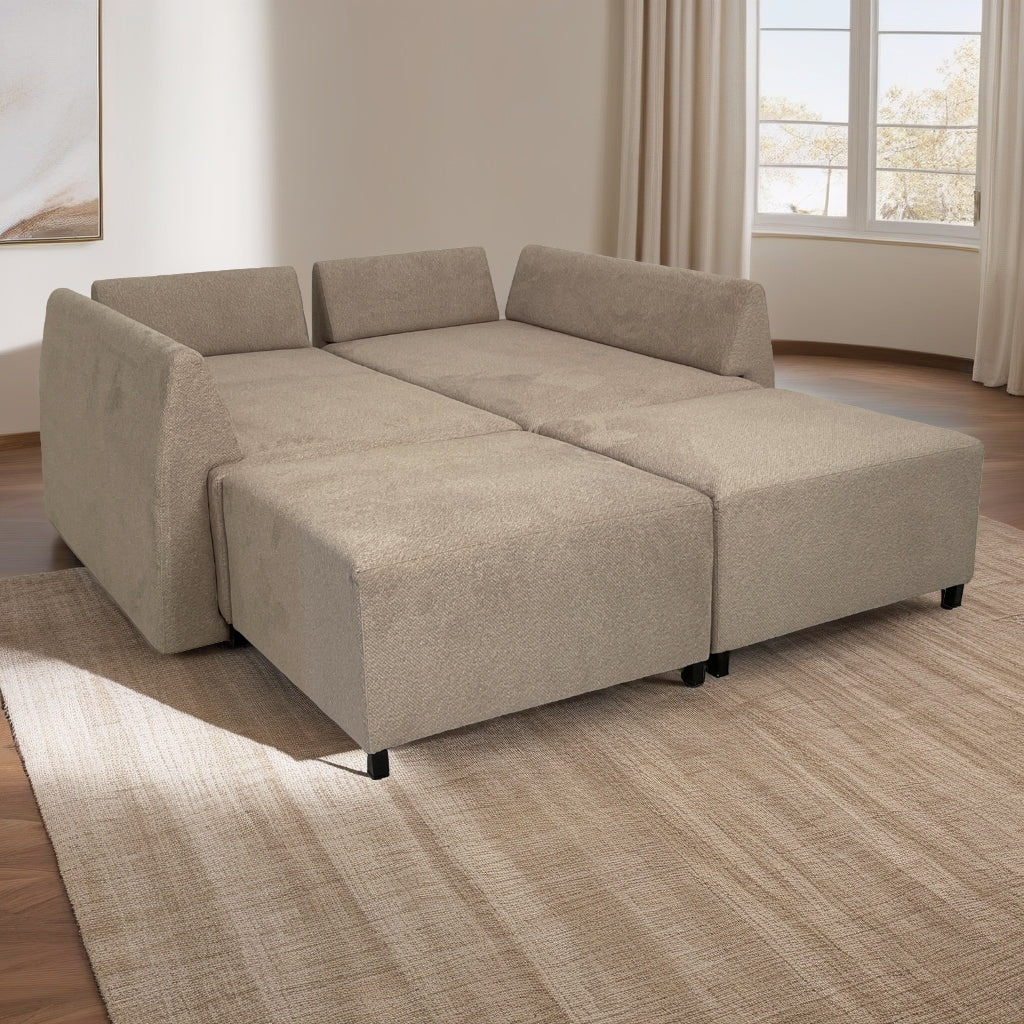 Canapé Puzzle Modulable 3 en 1 Beige
