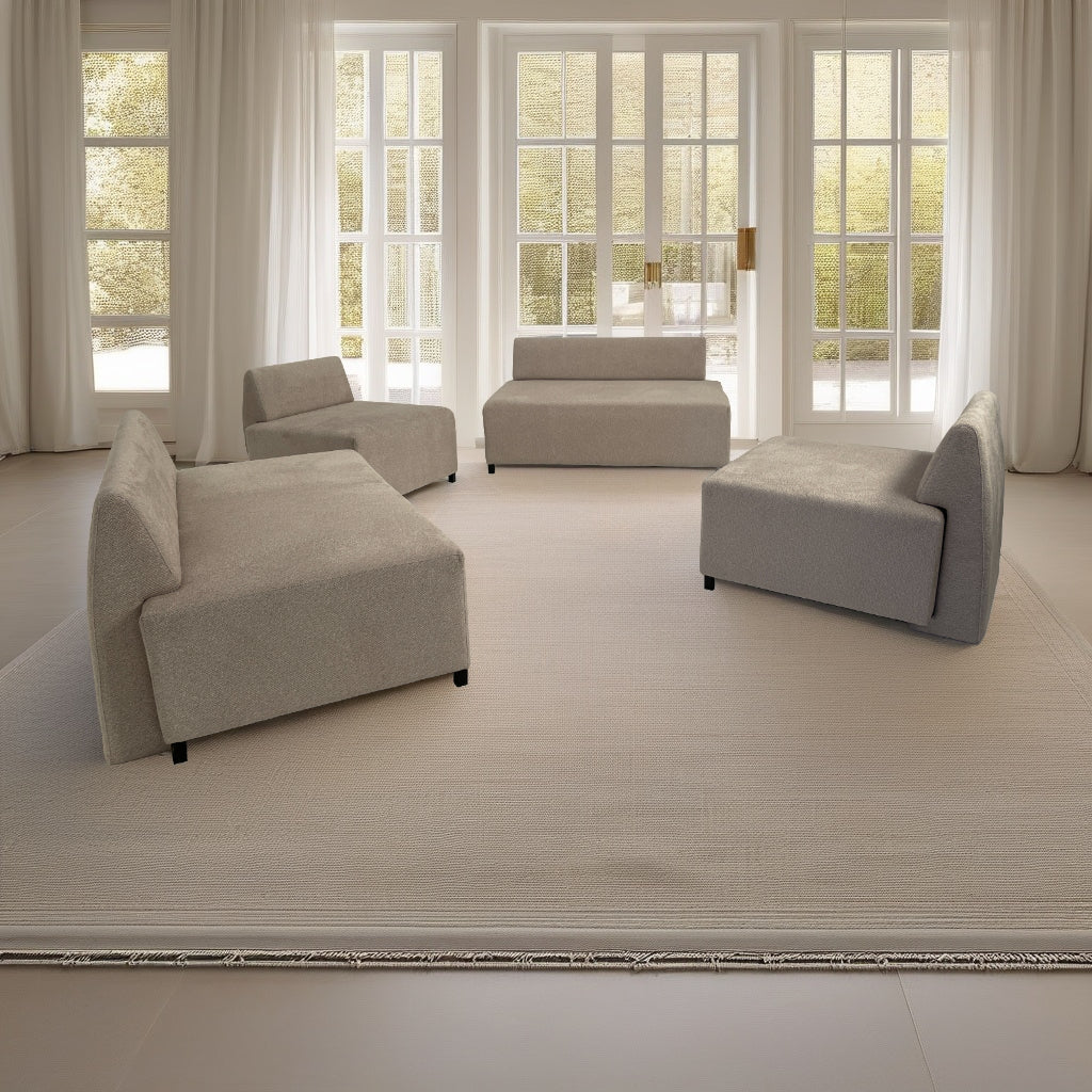 Canapé Puzzle Modulable 3 en 1 Beige