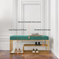 Banc d'entrée Diamant rembourré en velours