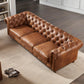 Canapé Chesterfield 3 places – Marron