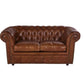 Salon Chesterfield Marron
