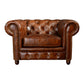 Salon Chesterfield Marron