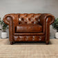 Fauteuil Chesterfield 1 Place - Marron