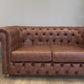 Canapé Chesterfield 3 places – Marron
