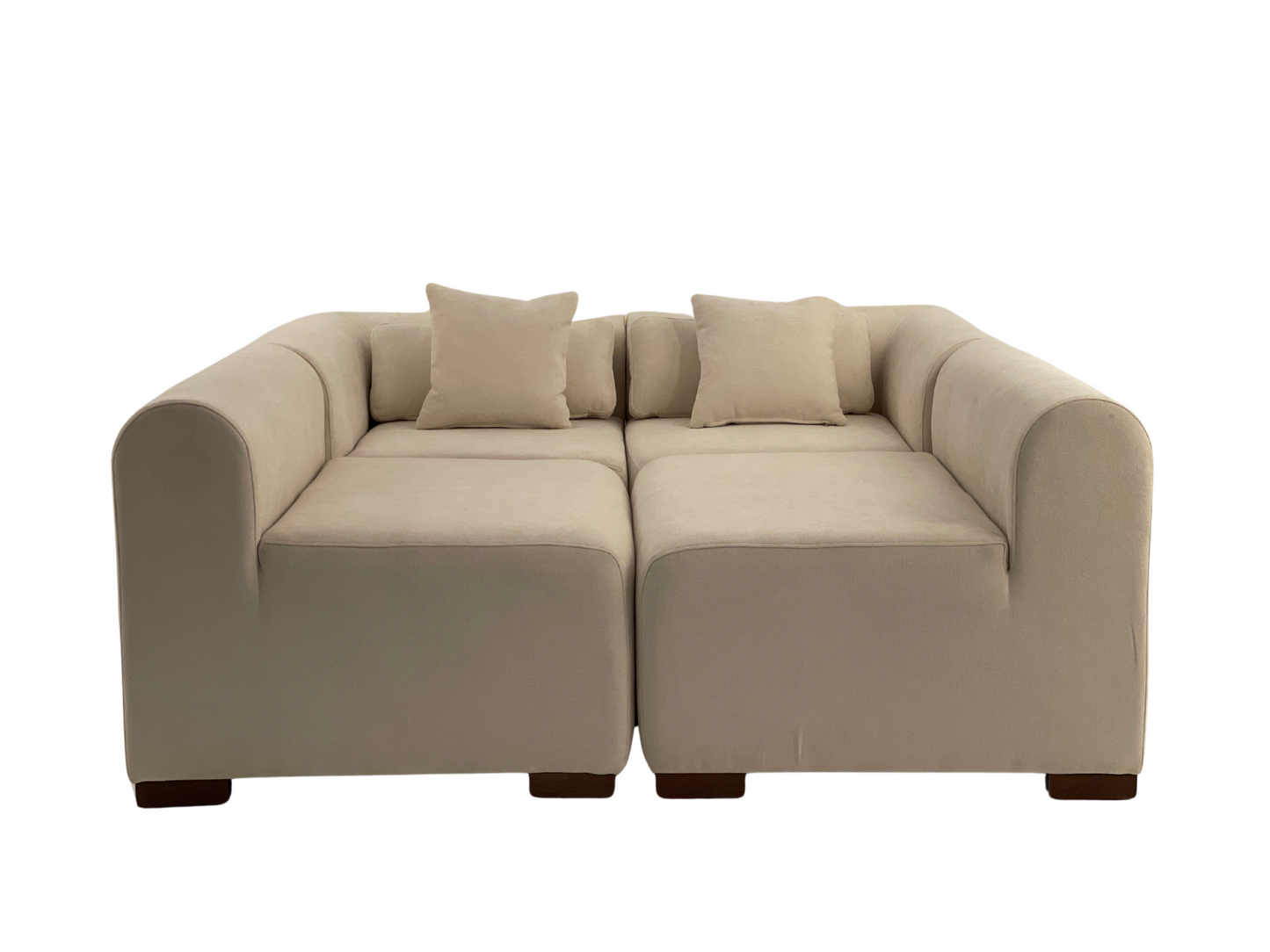 Canapé Curved Modulable Convertible en Lit